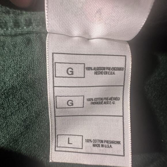 Vintage Grandma G Applique T-Shirt Women's L Floral Green Crewneck USA Tee Boxy - Picture 4 of 7